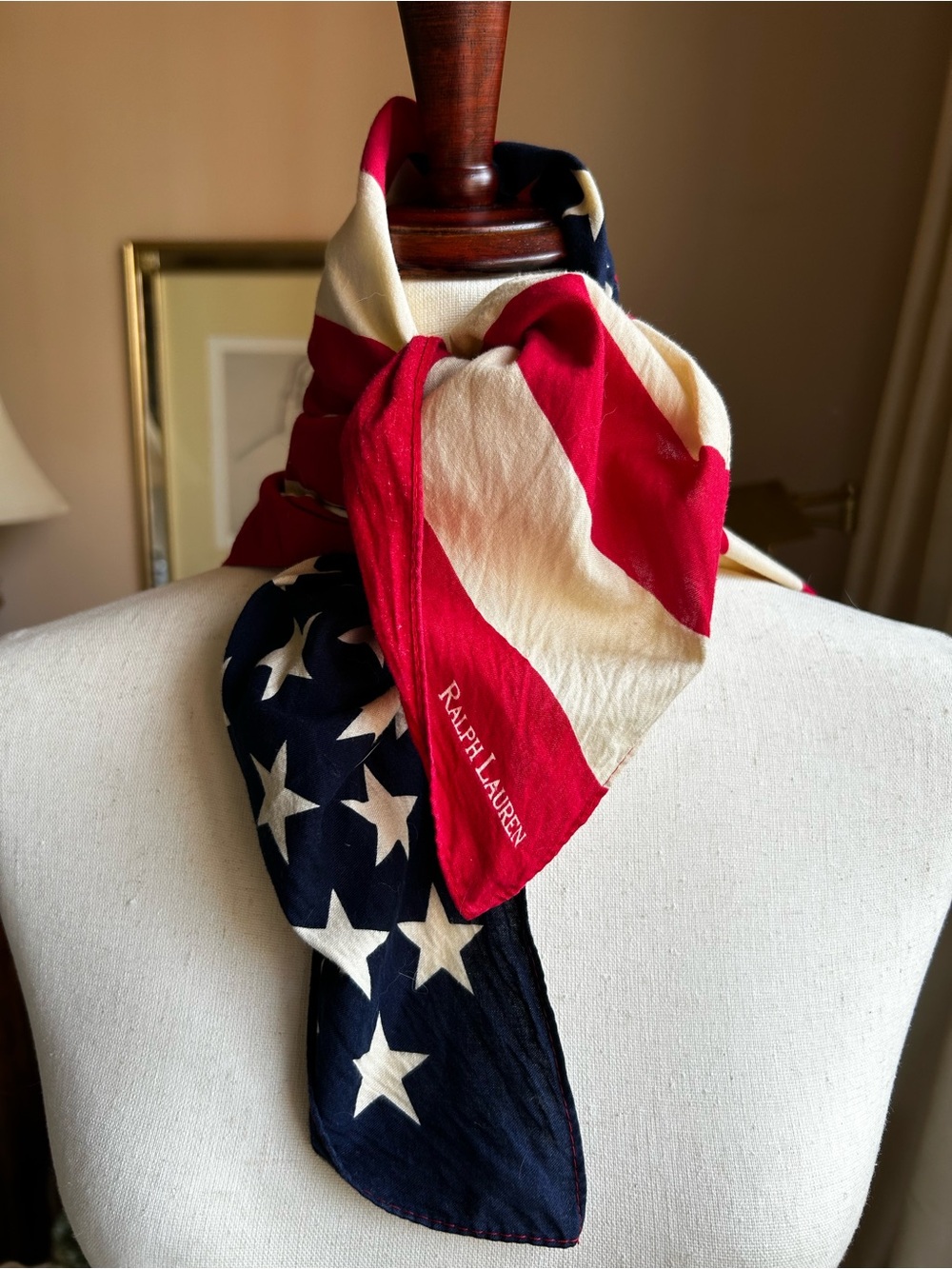 Vintage Iconic Ralph Lauren American Flag Bandana